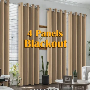4PCS Blackout Curtains