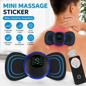 EMS Neck Massager 8 Modes 19 Levels Remote Cont